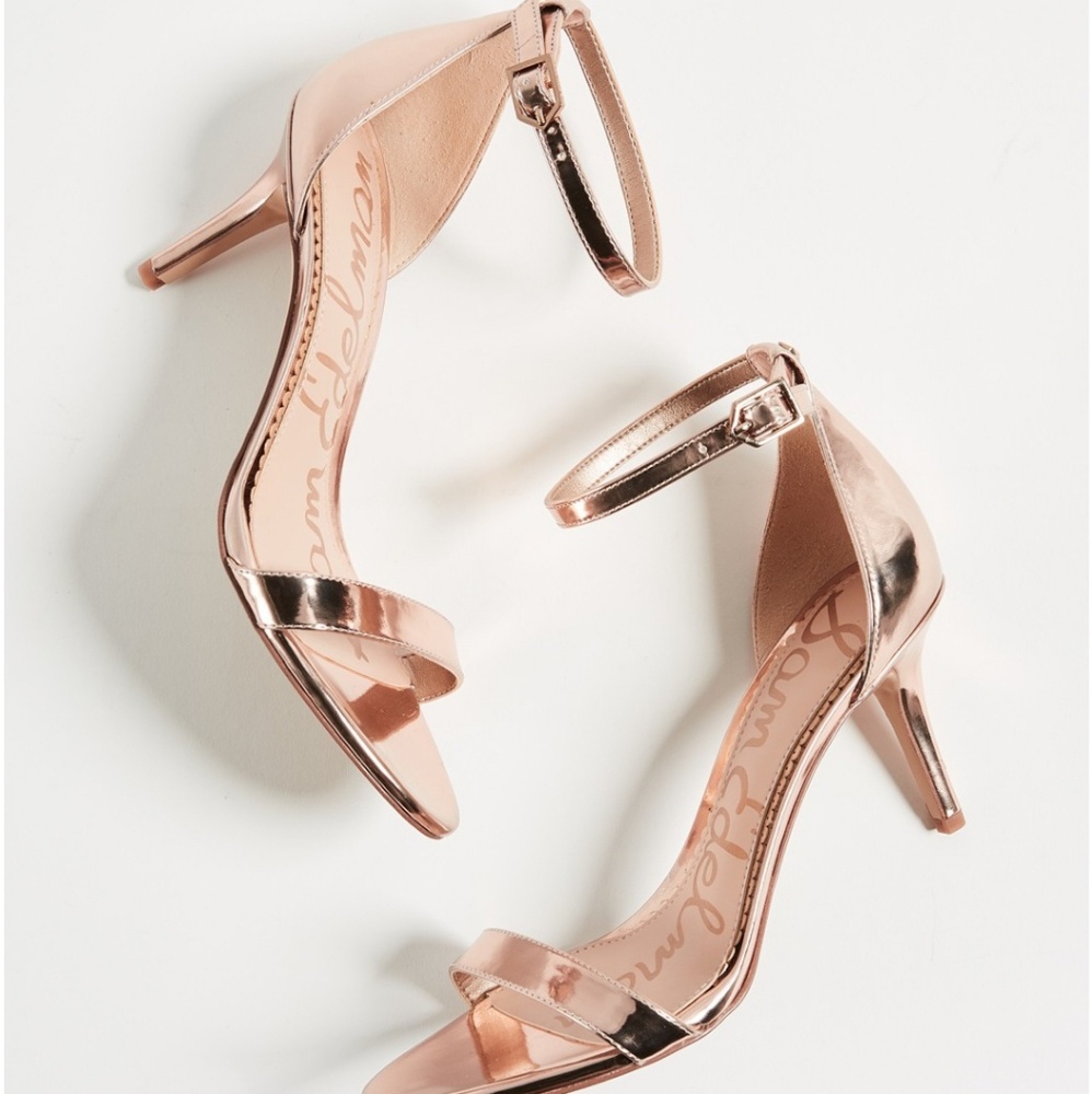 Sam Edelman Patti Strappy Rose Gold Heeled Sandles